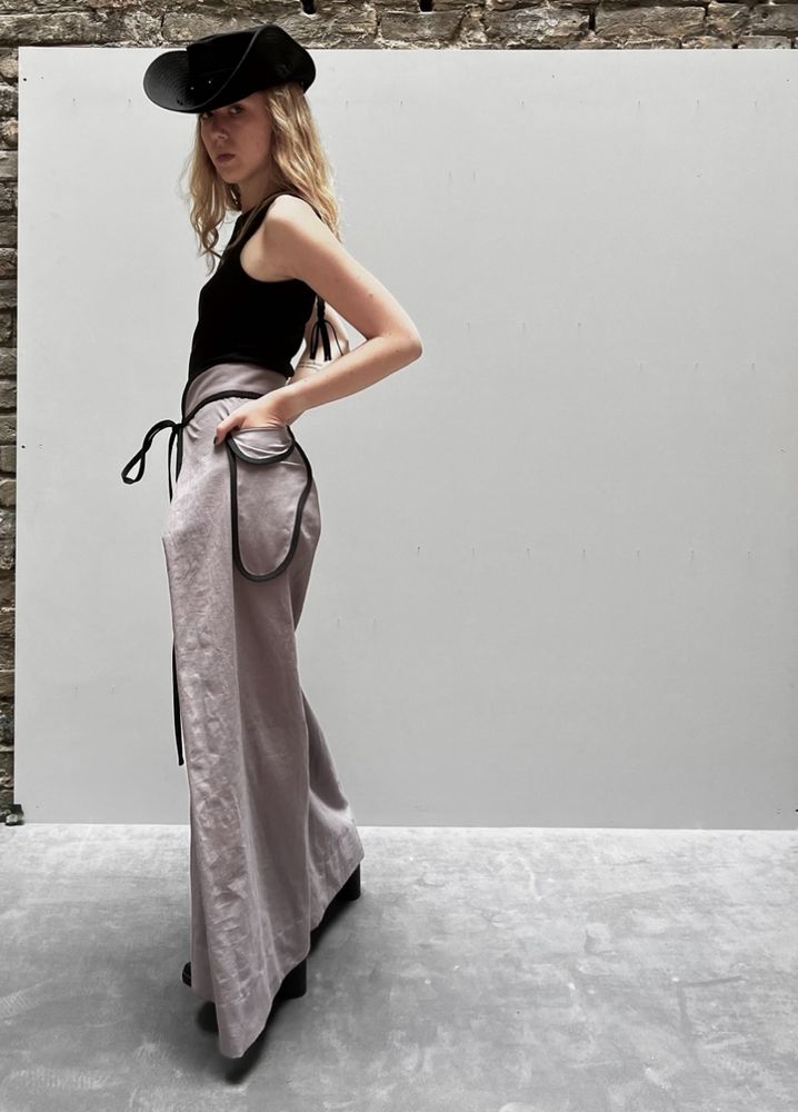 Ultra-wide pants with holster pockets, XS