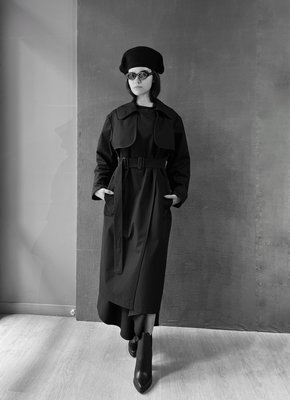 Trenchcoat "Case coat", Dark blue, XS